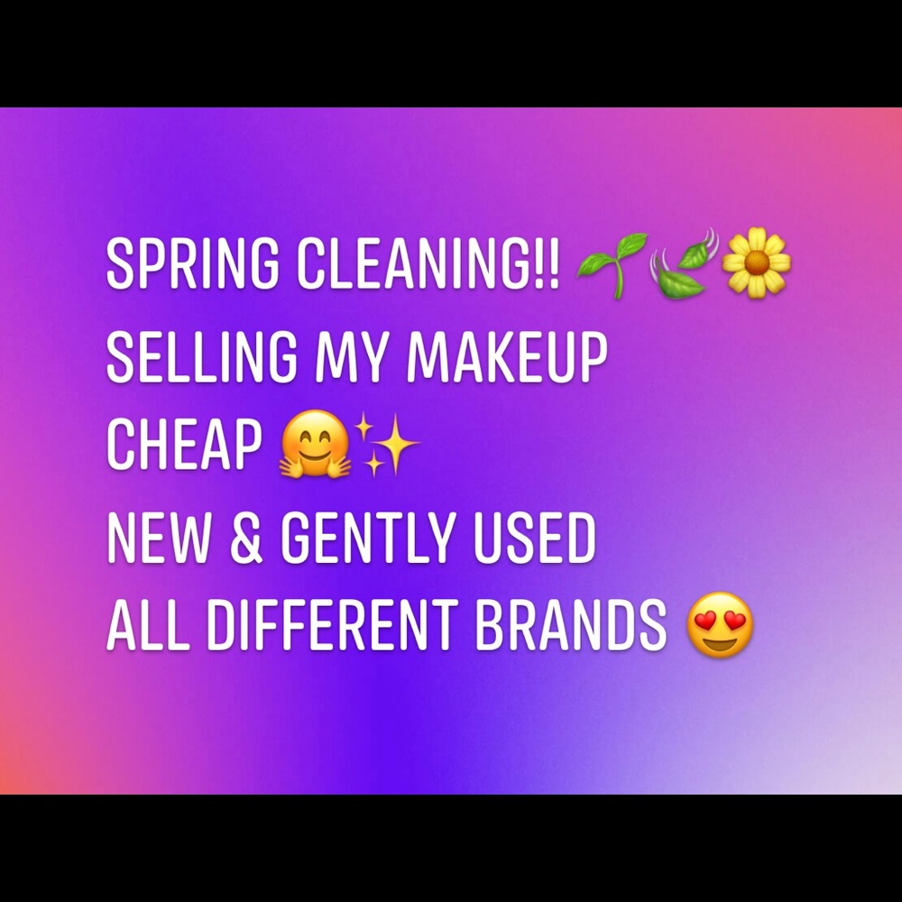 A variety of makeup brands